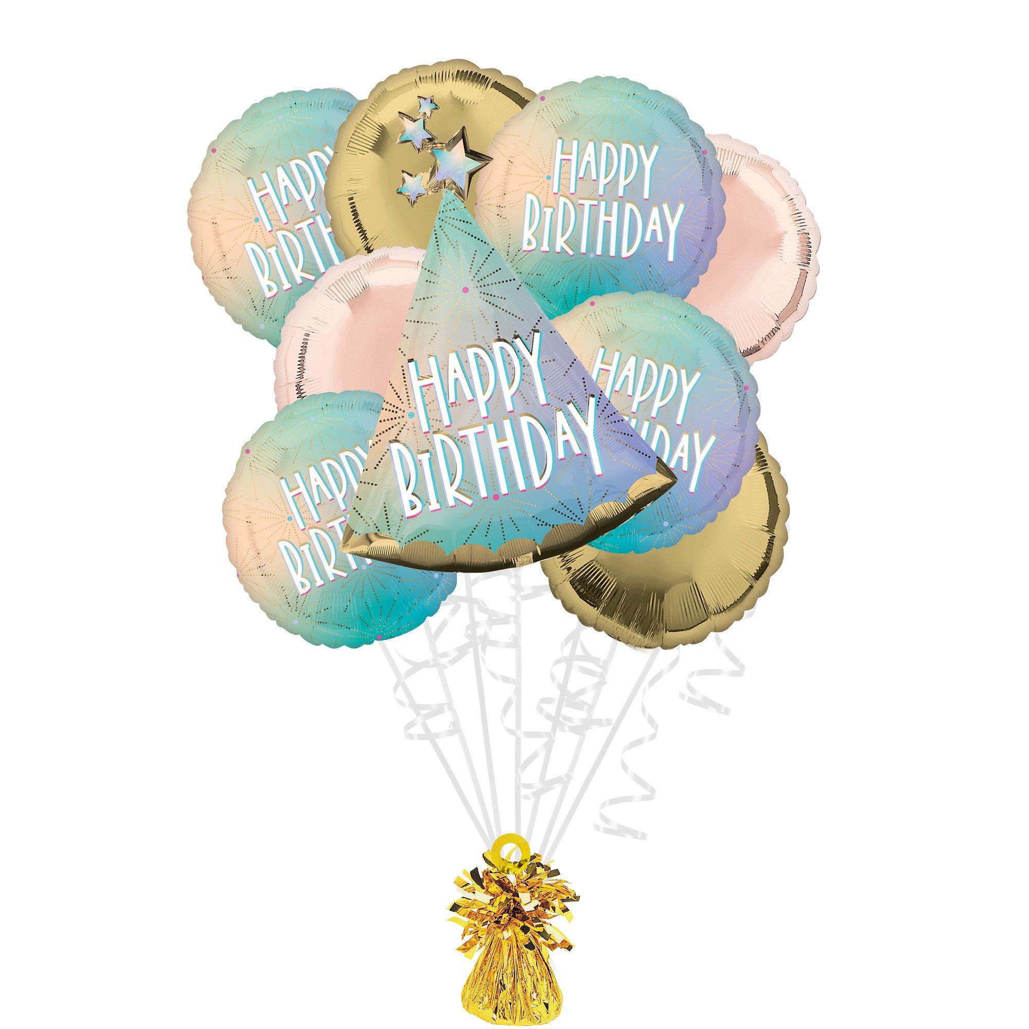 Pastel Dream Birthday Foil Balloon Bouquet